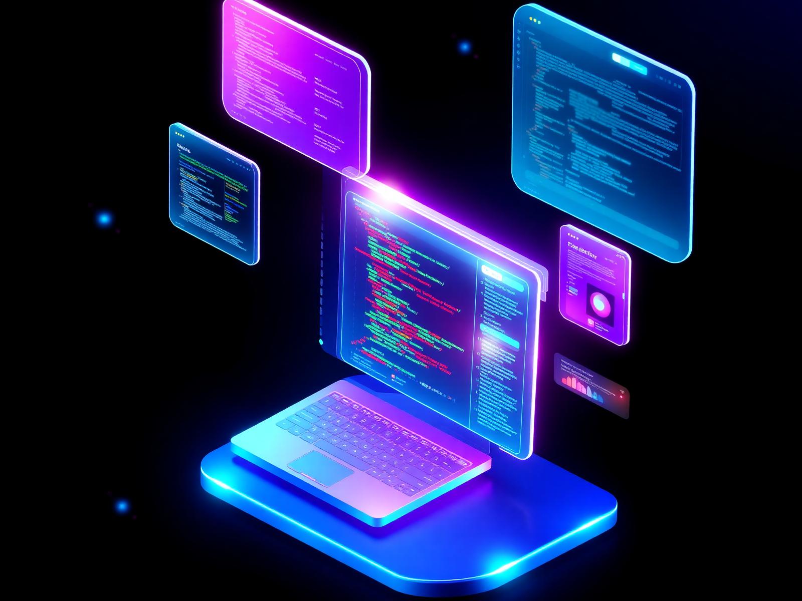 Premium web development illustration